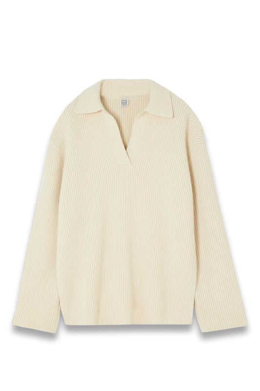 Oversized Ribbed Wool and Cashmere-Blend Sweater