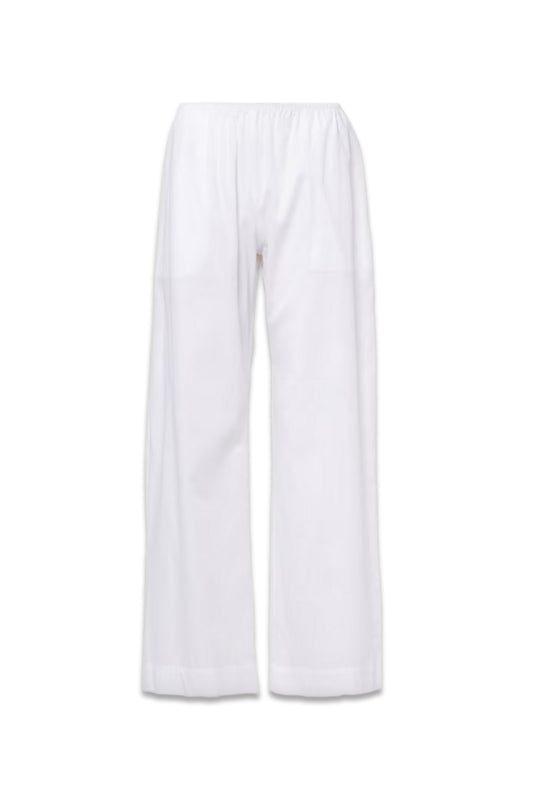 Yoko Mid-rise Cotton Wide-leg Pants
