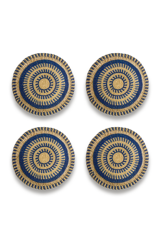 Woven Placemat, Blue, Set of 4