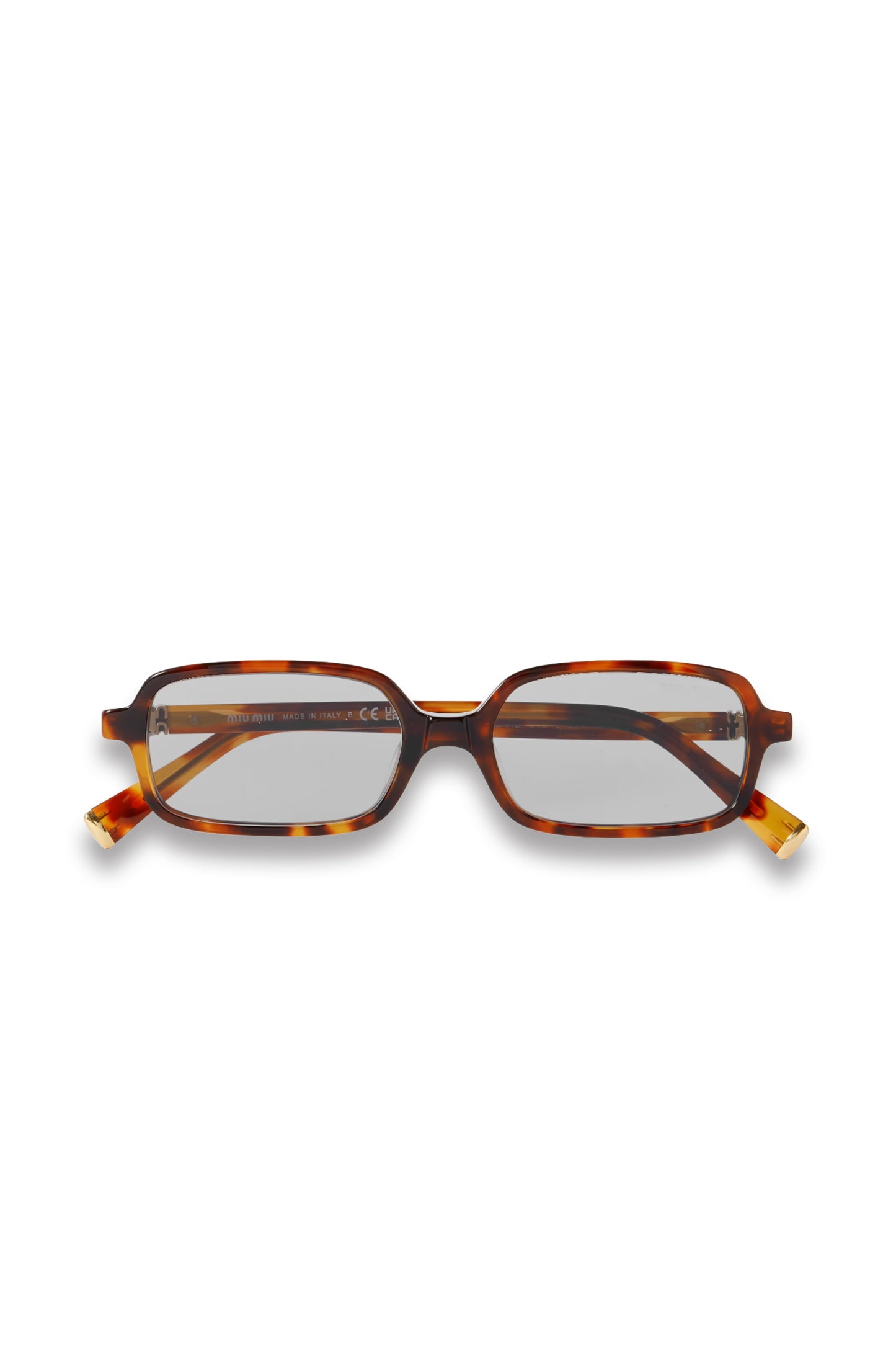 Rectangular-Frame Tortoiseshell Acetate Sunglasses