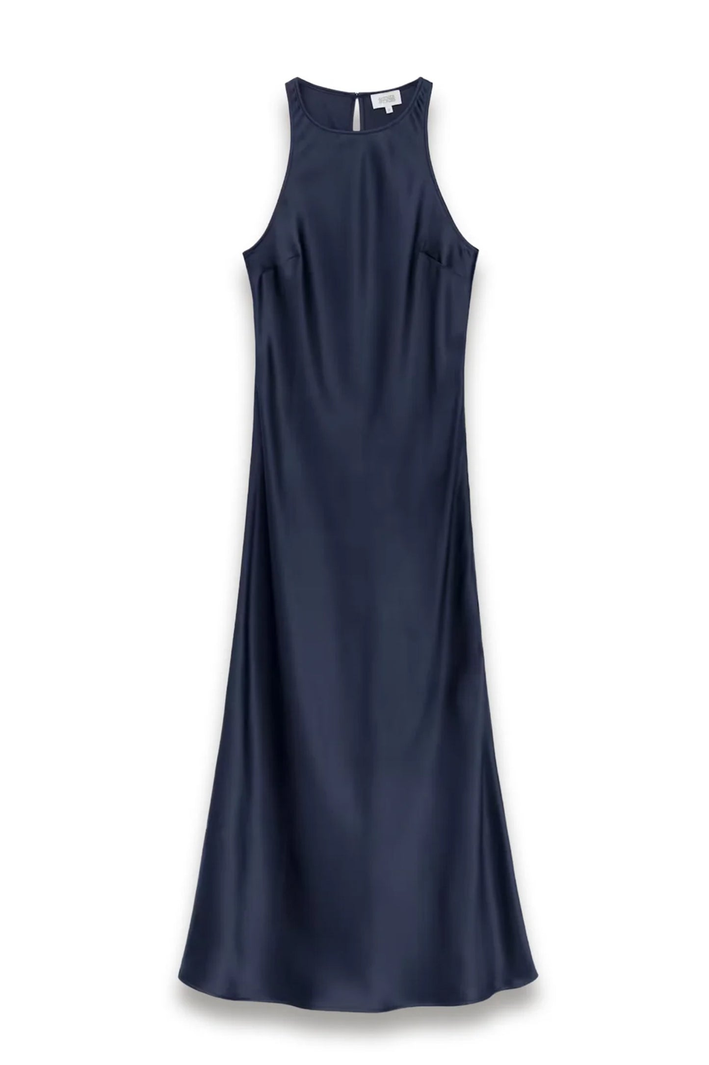 Sleeveless Satin Midi Dress