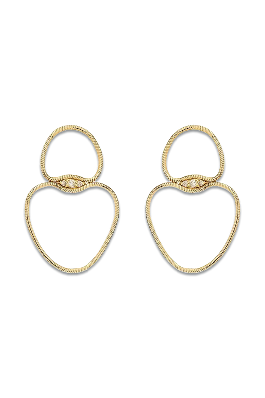 Fluid Diamonds Small Chain Earrings