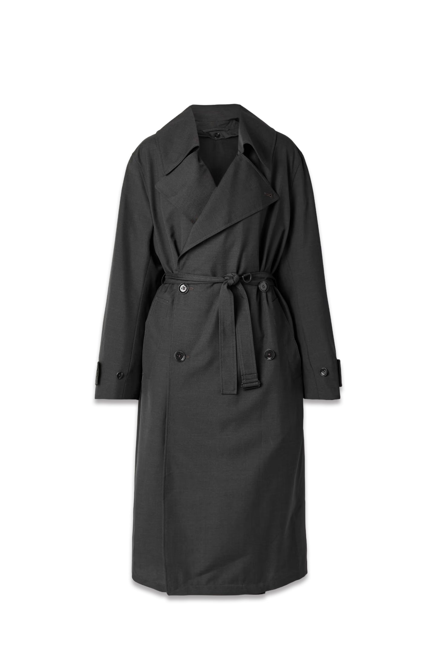 Double-breasted Canvas Trench Coat