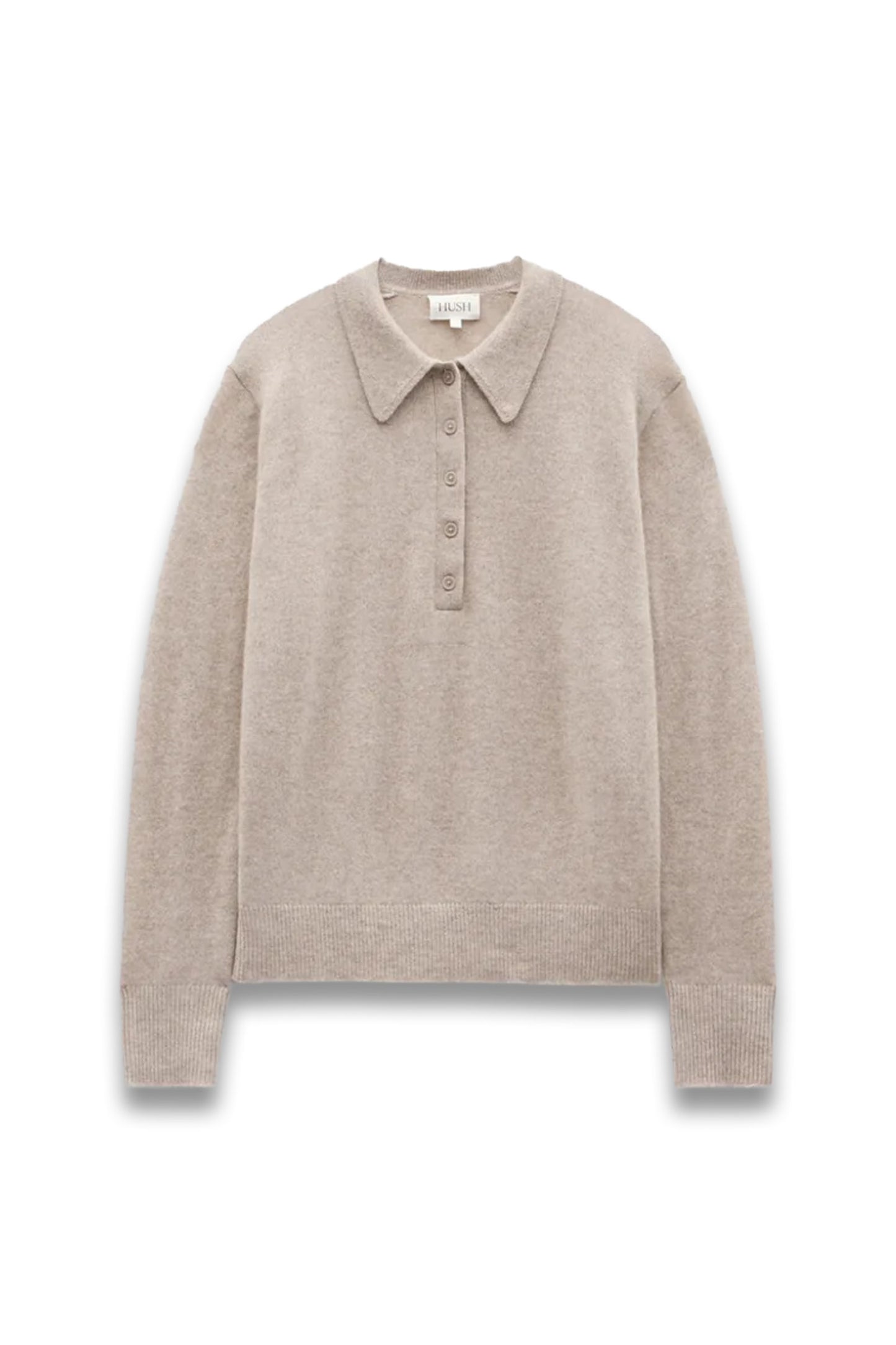 Cashmere Long Sleeve Polo Jumper