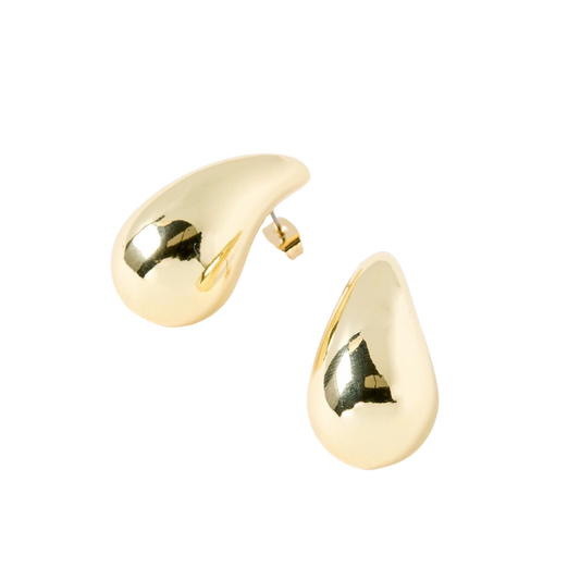 Loane Gold Tone Statement Teardrop Earrings