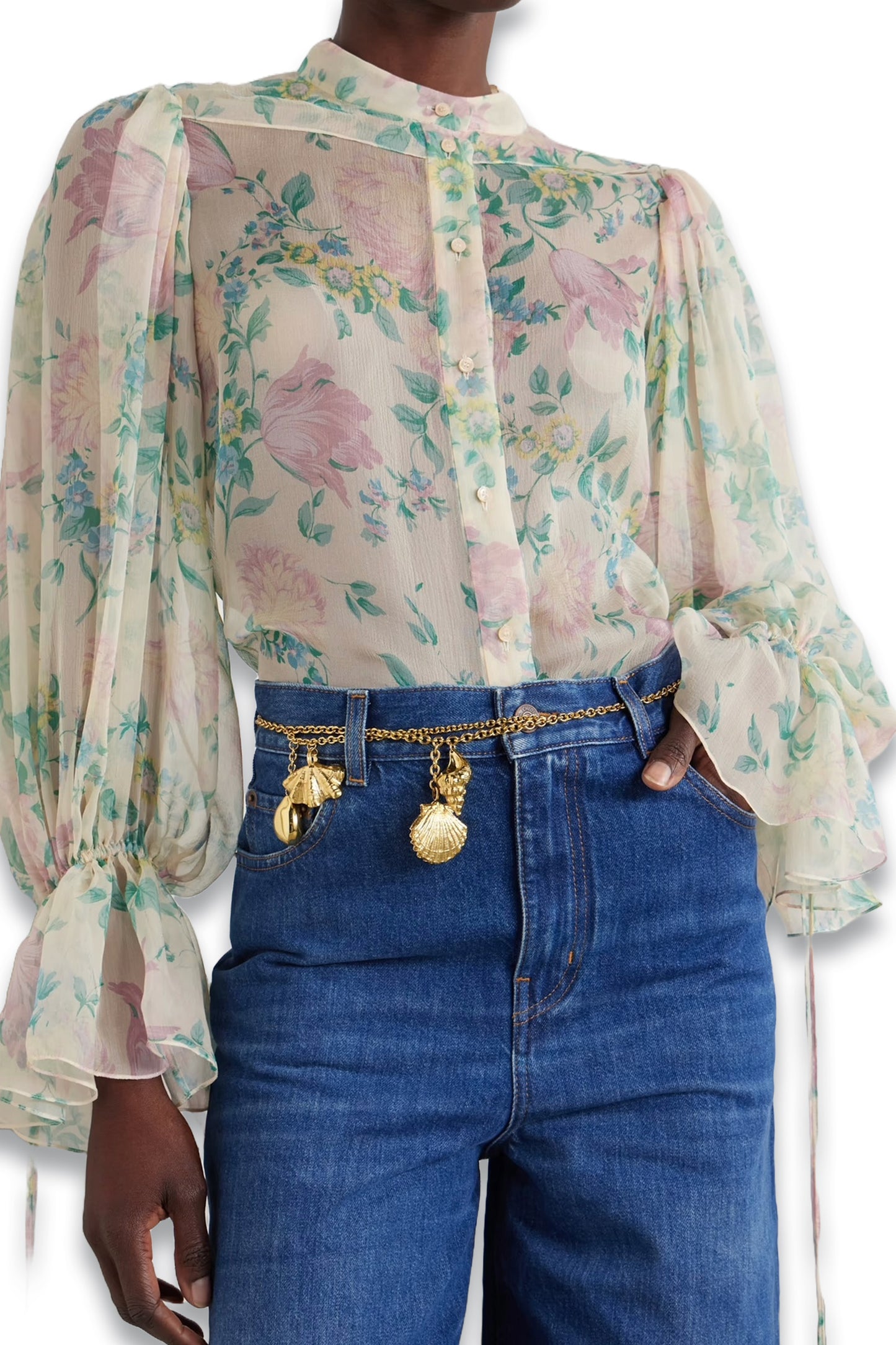 Shell Gold-Tone Belt