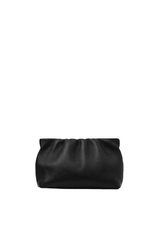Gathered Clutch - Leather