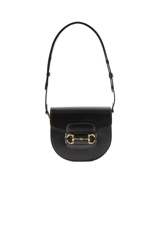 1955 Horsebit Leather Cross-body Bag In Black