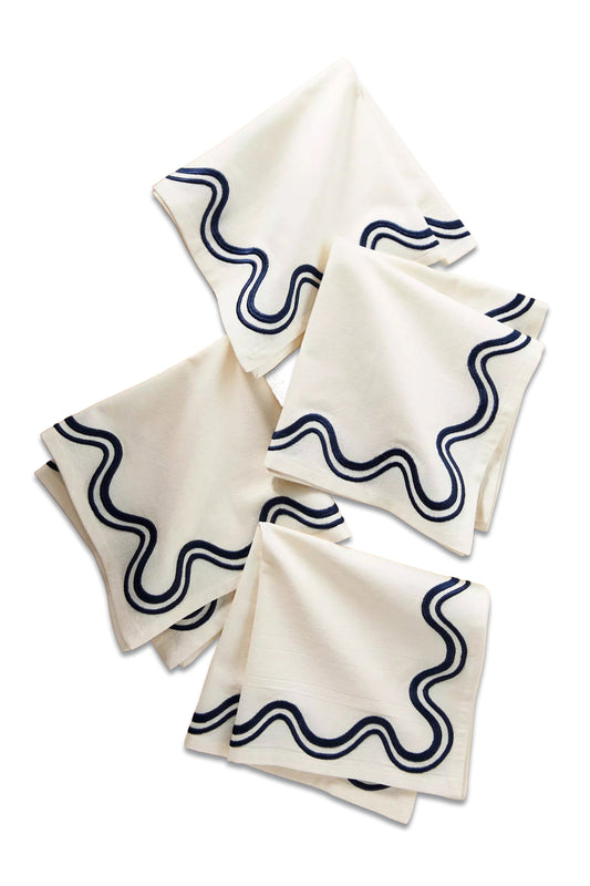 Madeline Embroidered Cotton Napkins Set of 4