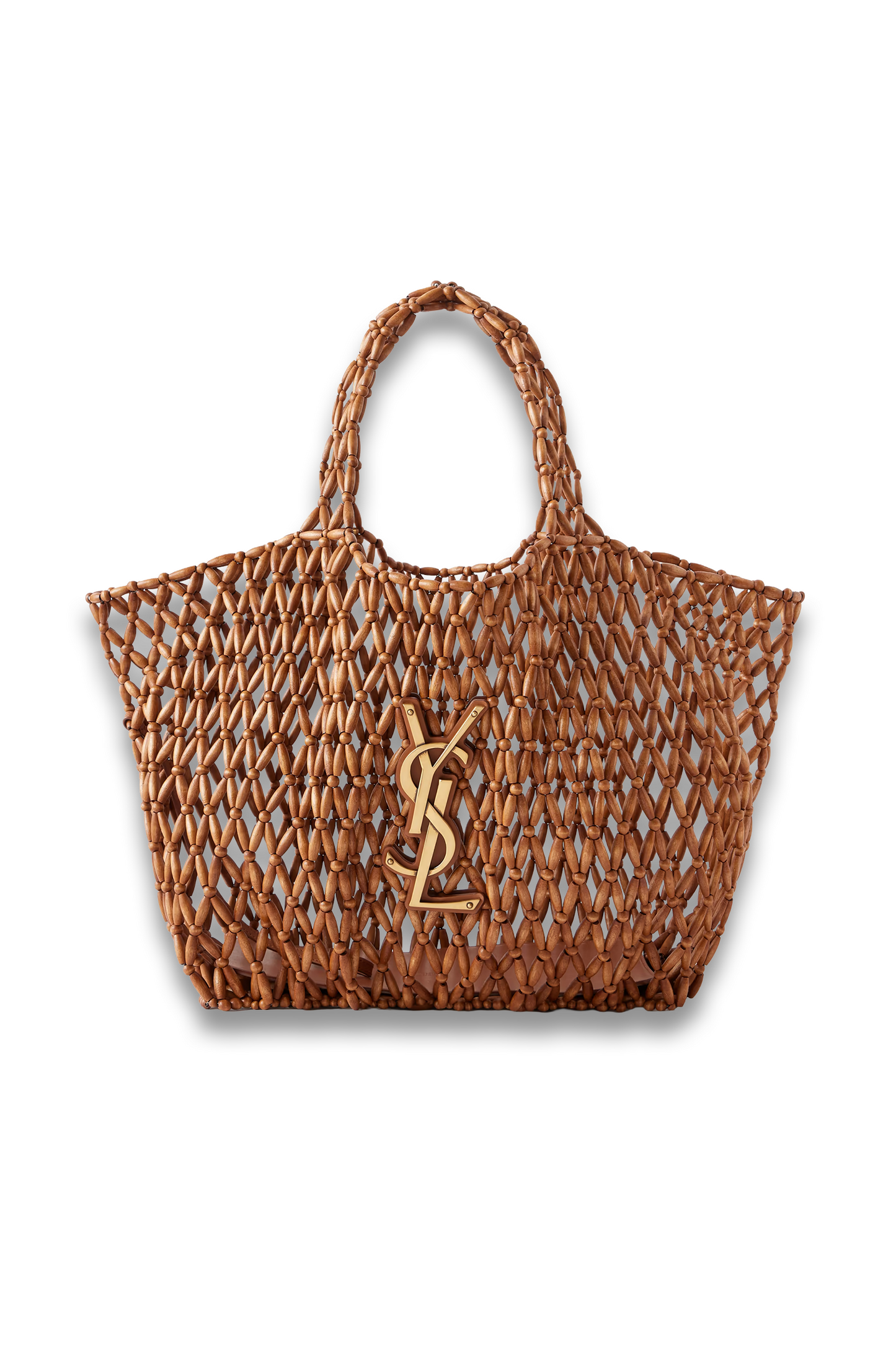 Icare Beaded Wood Tote