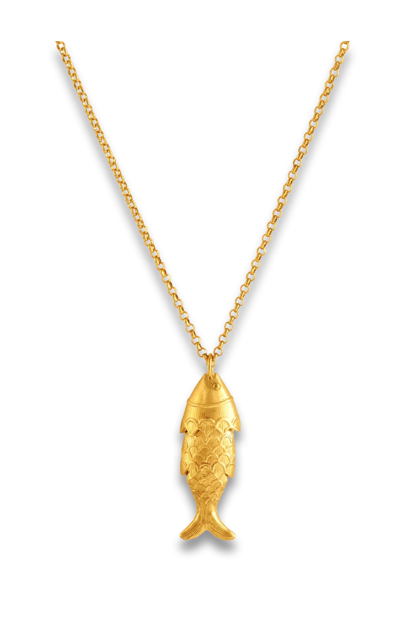 Fish Pendant In Gold