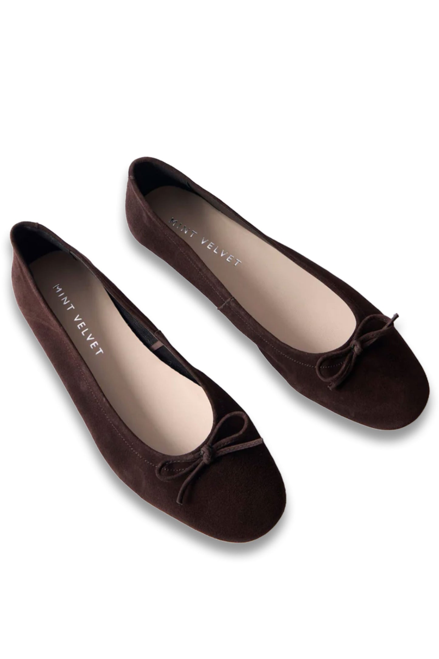 Carla Brown Suede Ballet Flats