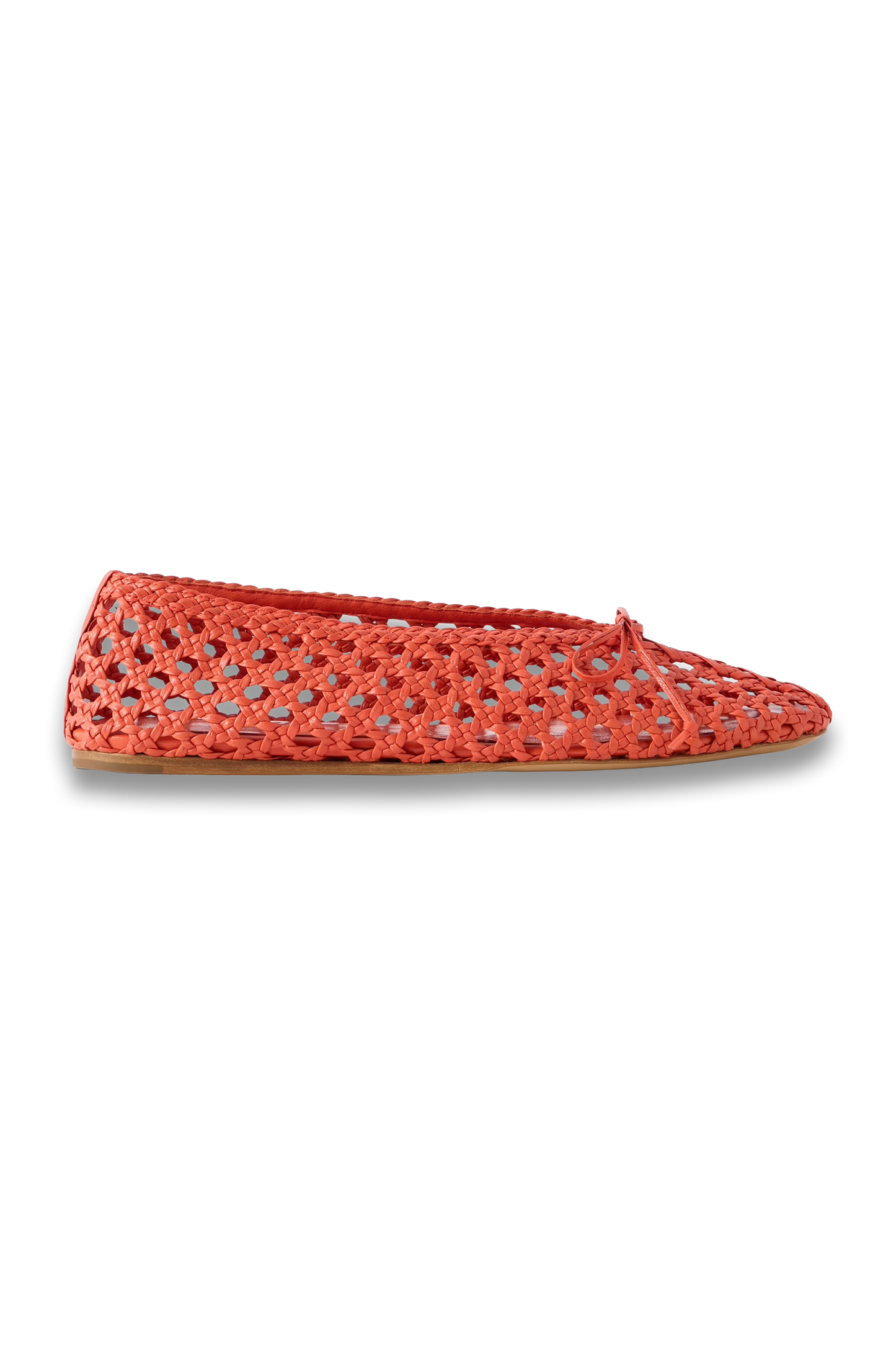 Woven Leather Ballet Flats