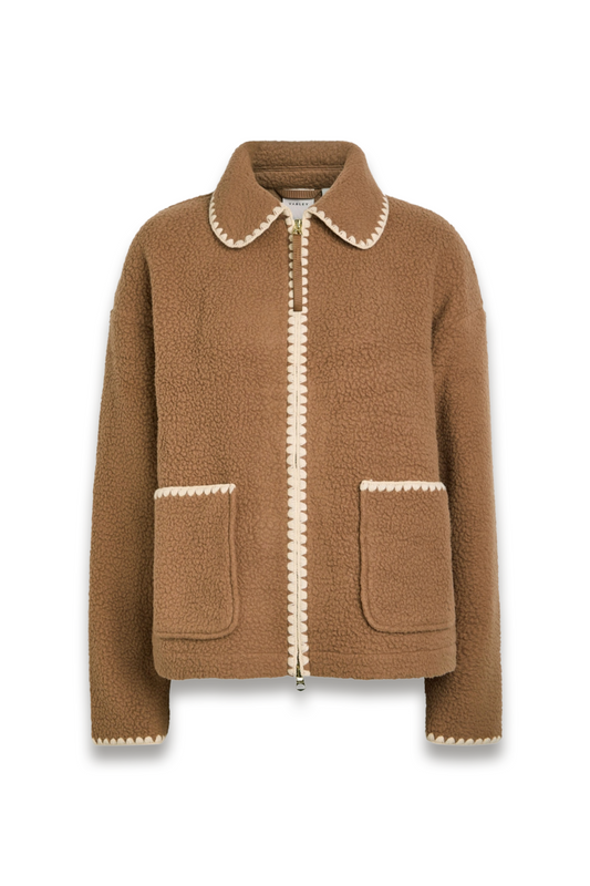 Ruiko Whipstitch-trim Fleece Jacket