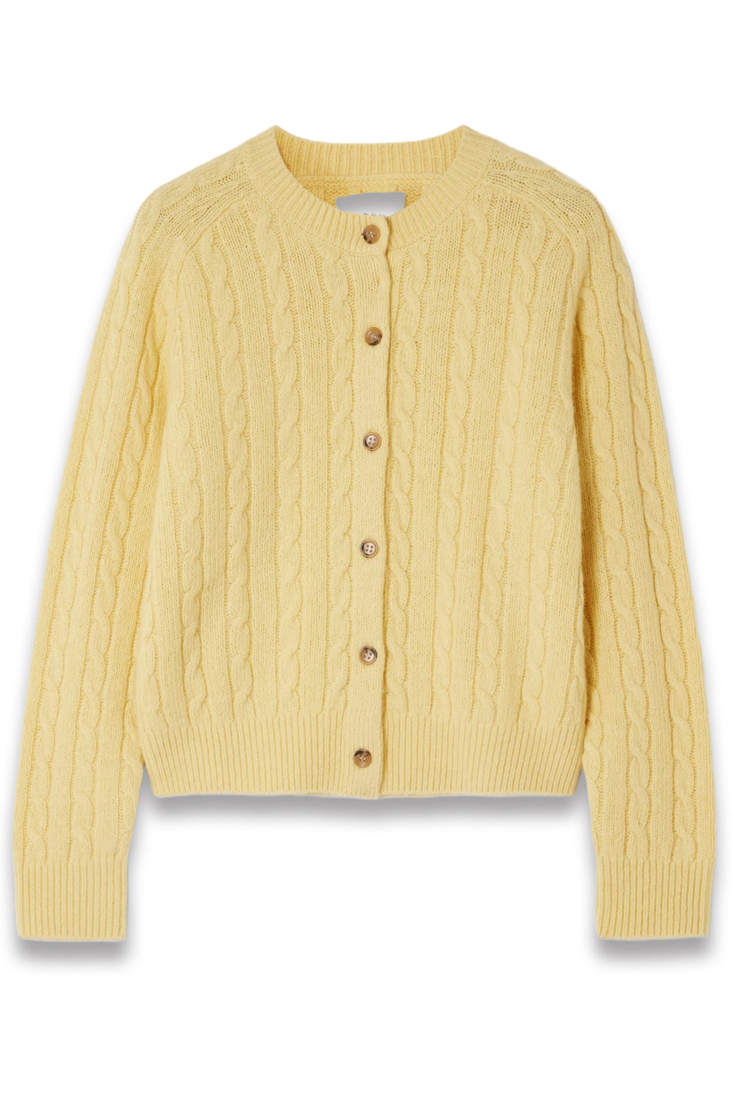 Penrose Cable-Knit Wool, Cotton and Linen-Blend Cardigan