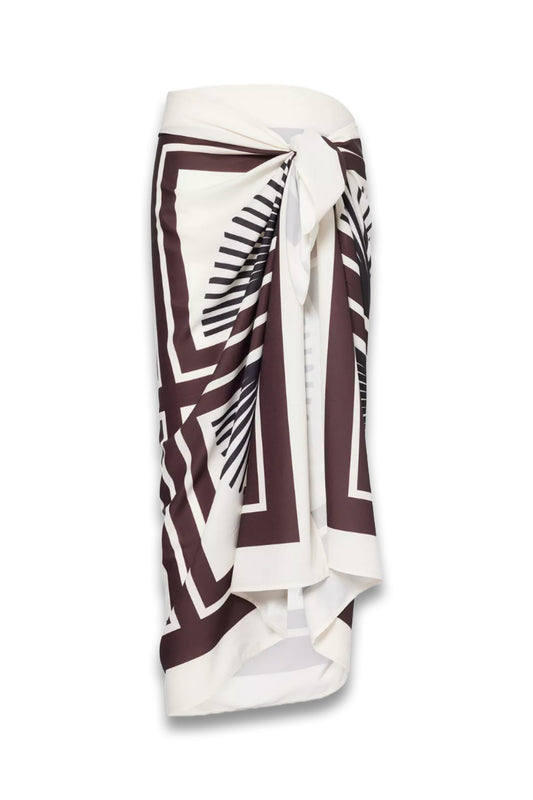 Aura Abstract-Print Stretch-Woven Sarong