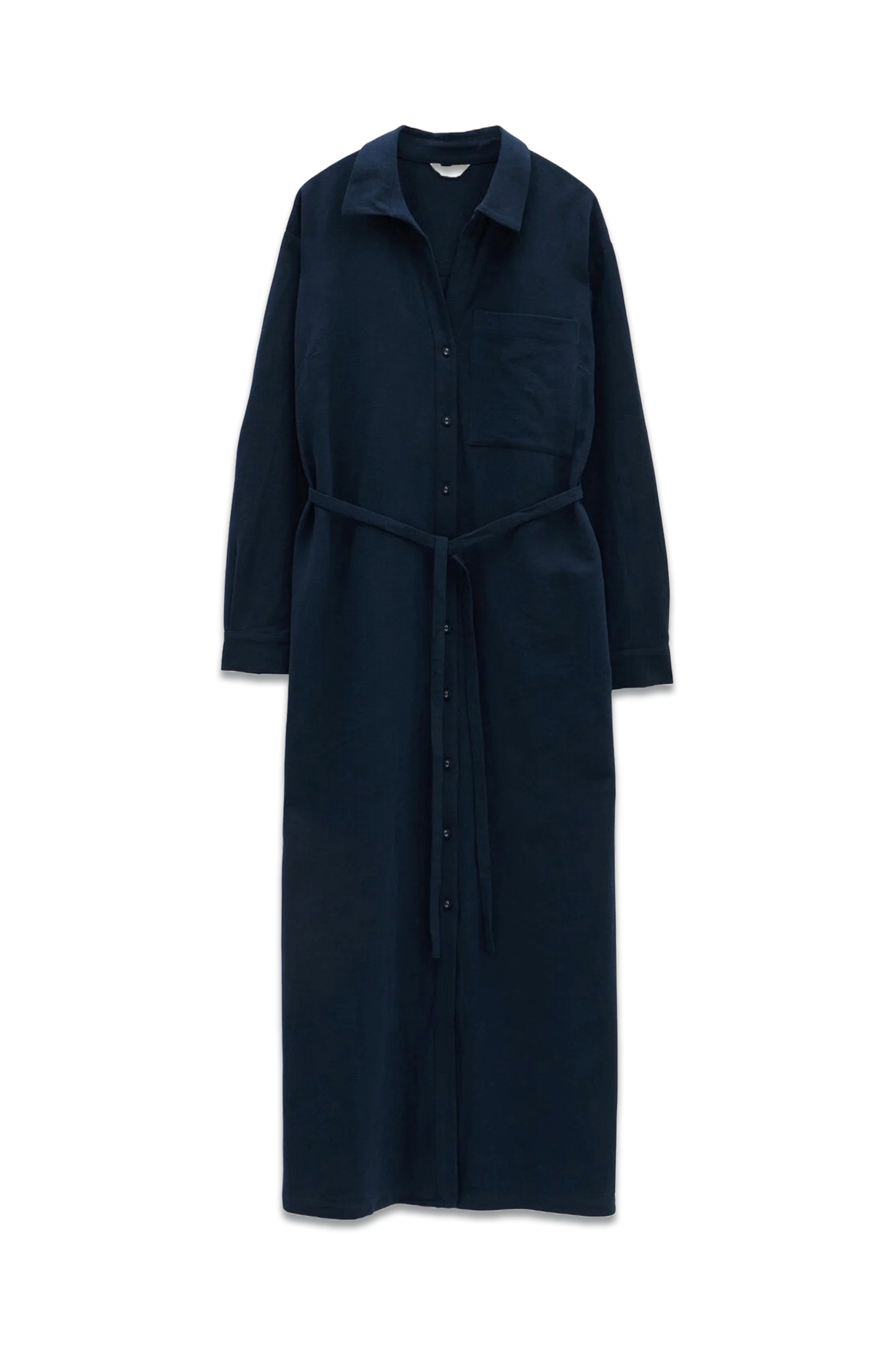 Florence Maxi Shirt Dress With Linen
