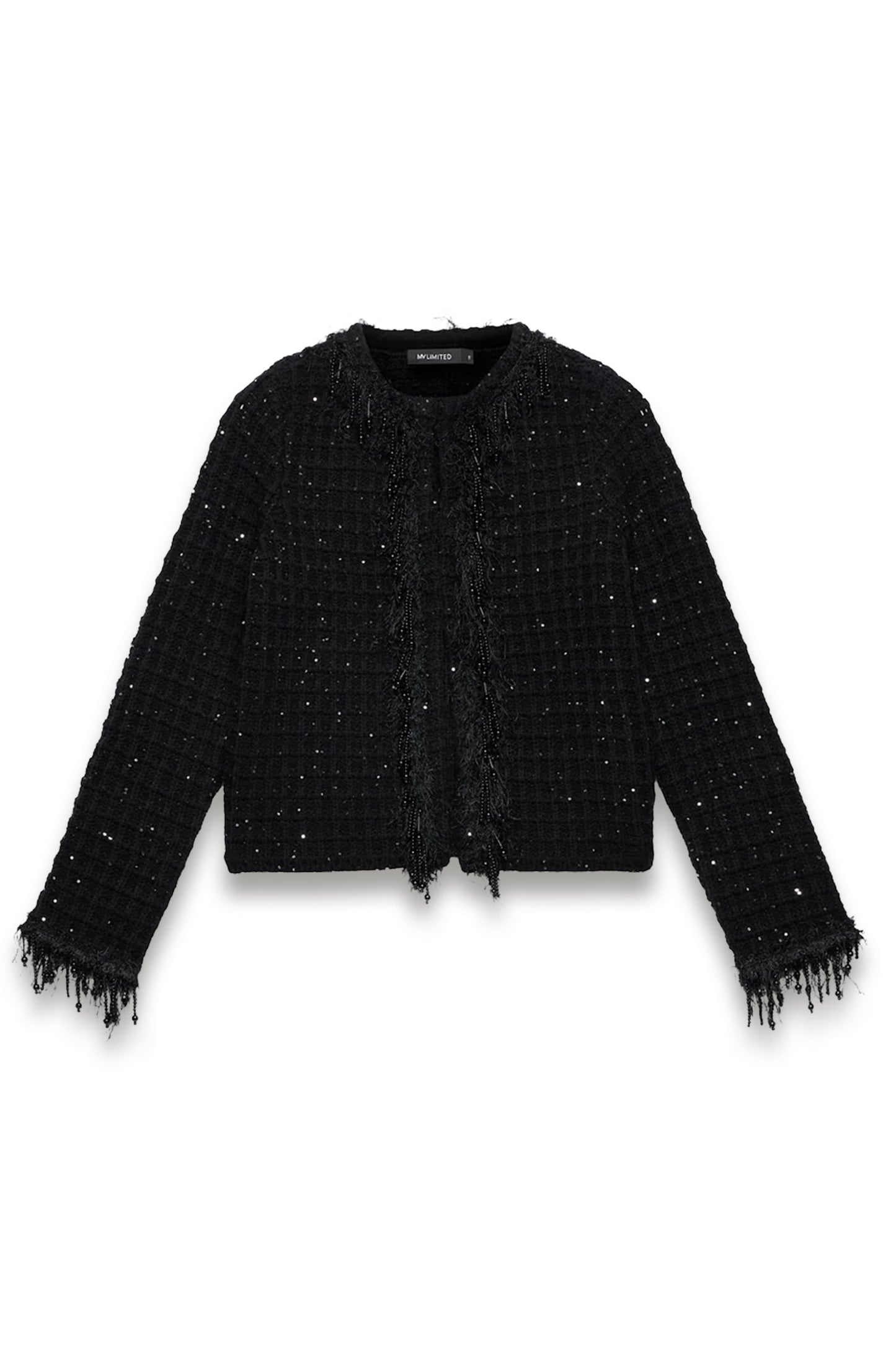 Black Sequin Embellished Jacket