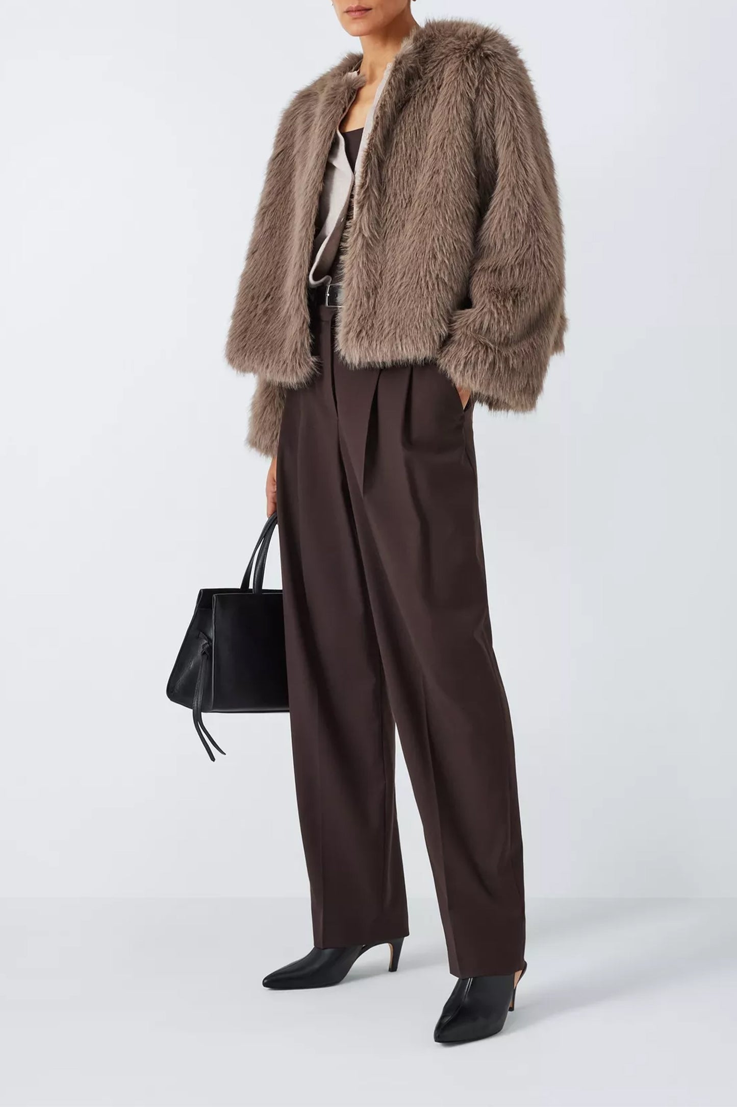 Faux Fur Short Jacket, Mink