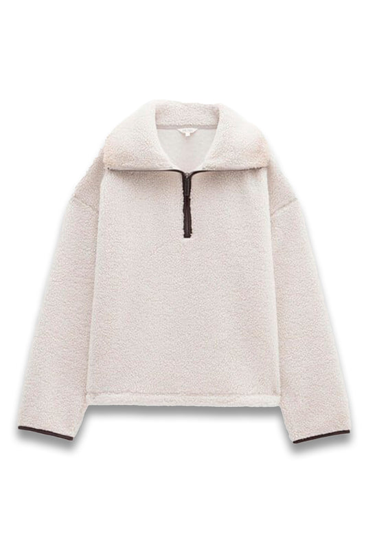 Borg Half Zip Sweatshirt