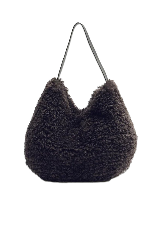 Helen Moore Faux Fur Slouch Bag