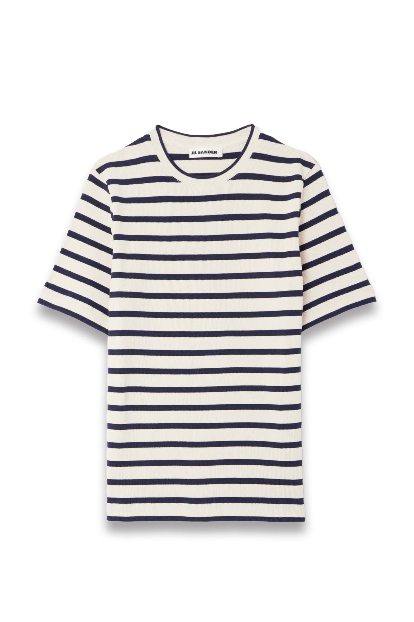 Striped Knitted Cotton T-shirt