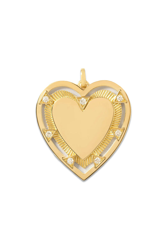 True Love 18-karat Gold Diamond Pendant