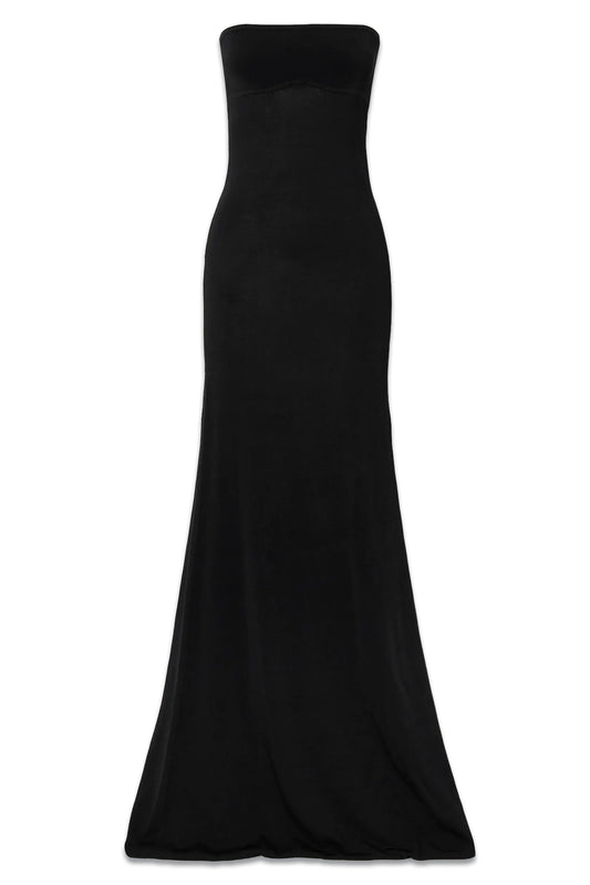 Strapless Stretch-knit Maxi Dress