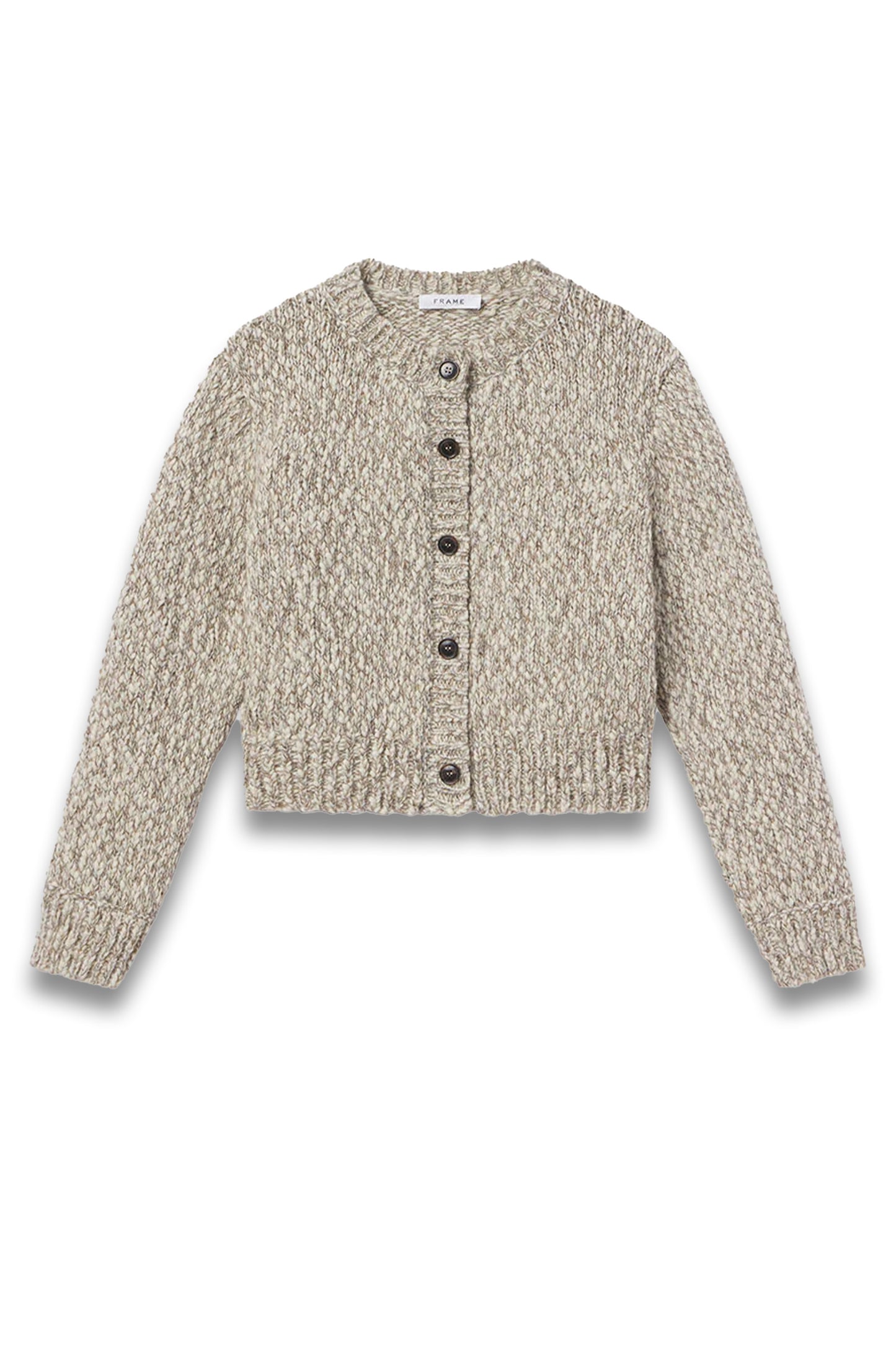 Marl Cardi Sweater in Cream Multi
