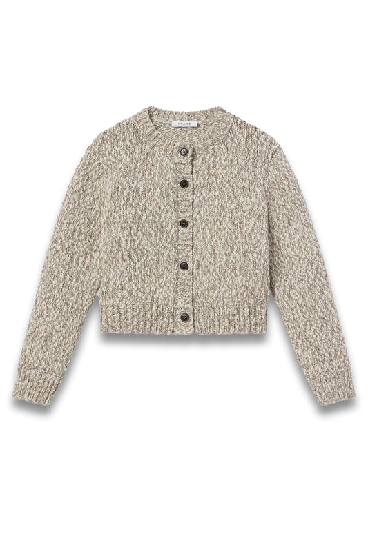 Marl Cardi Sweater in Cream Multi