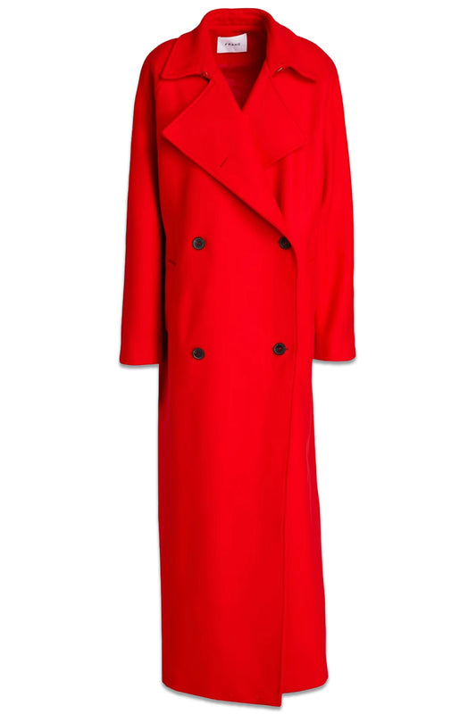Double-breasted Wool-blend Coat