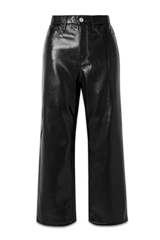 + NET SUSTAIN Le Jane Cropped Recycled Leather-blend Wide-leg Pants