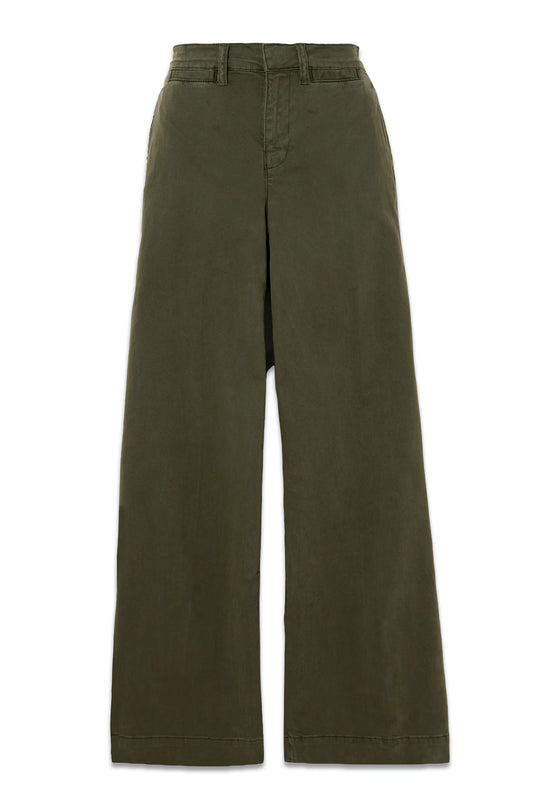 Le Tomboy Stretch-cotton Twill Wide-leg Pants