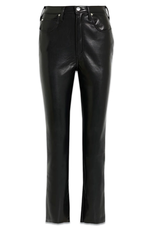 Le High 'n' Tight Stretch-leather Straight-leg Pants