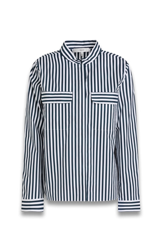 Striped Cotton-Poplin Shirt