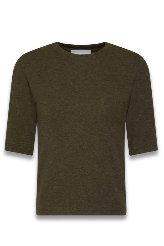 Ribbed Stretch-Modal Jersey T-shirt