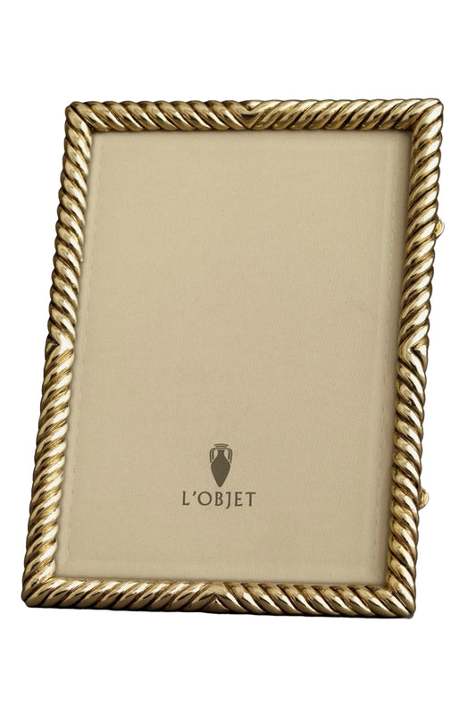 Deco Twist Gold-Plated 5x7 Photo Frame