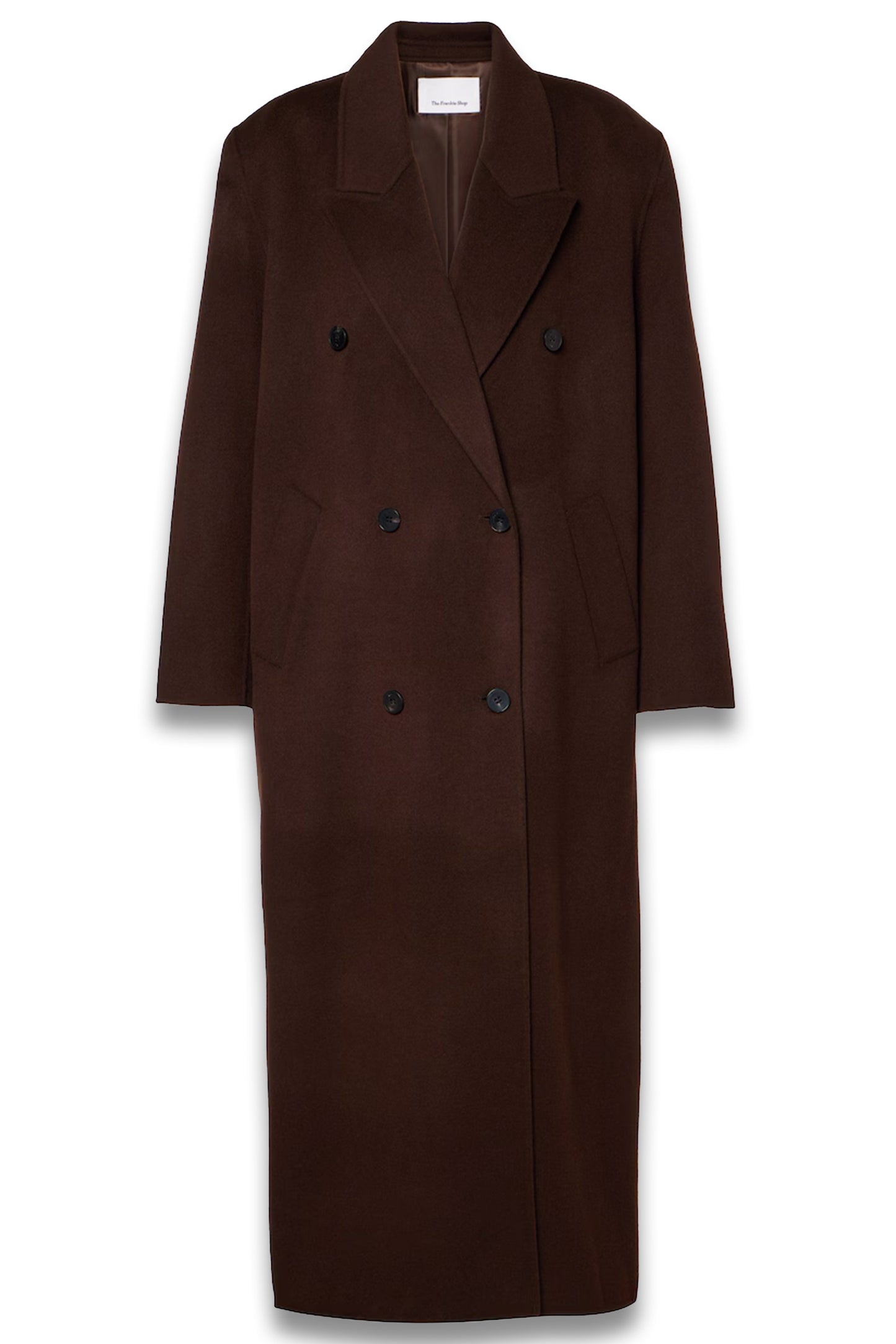 Gaia double-breasted wool-blend coat