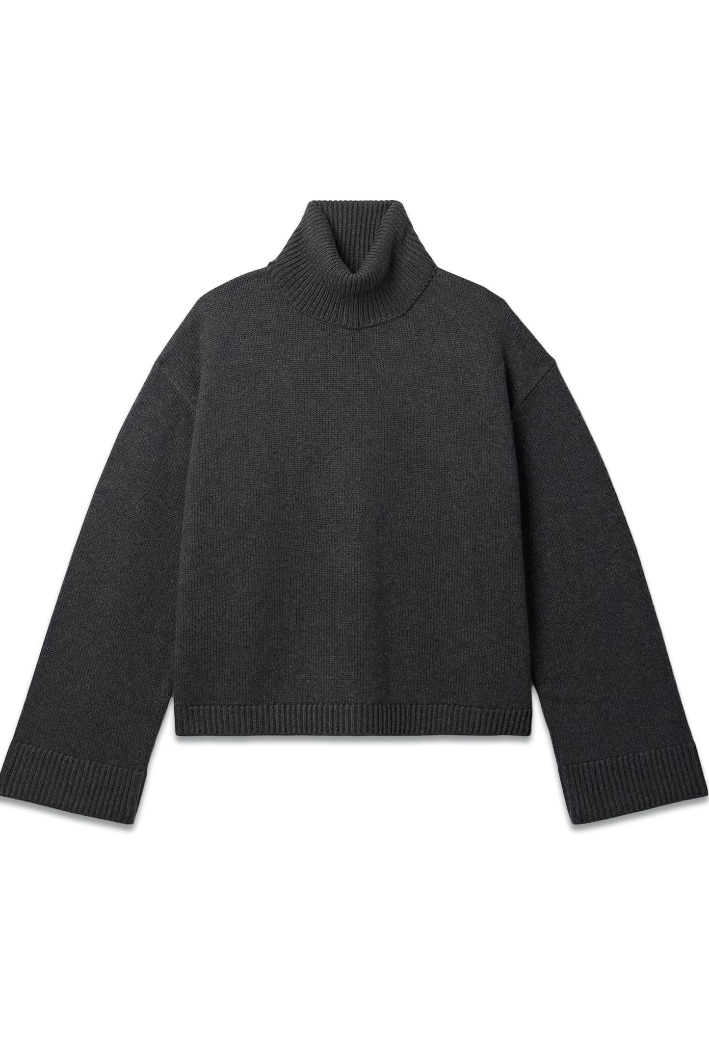 Rhea Trapeze Wool and Cotton-blend Turtleneck Sweater