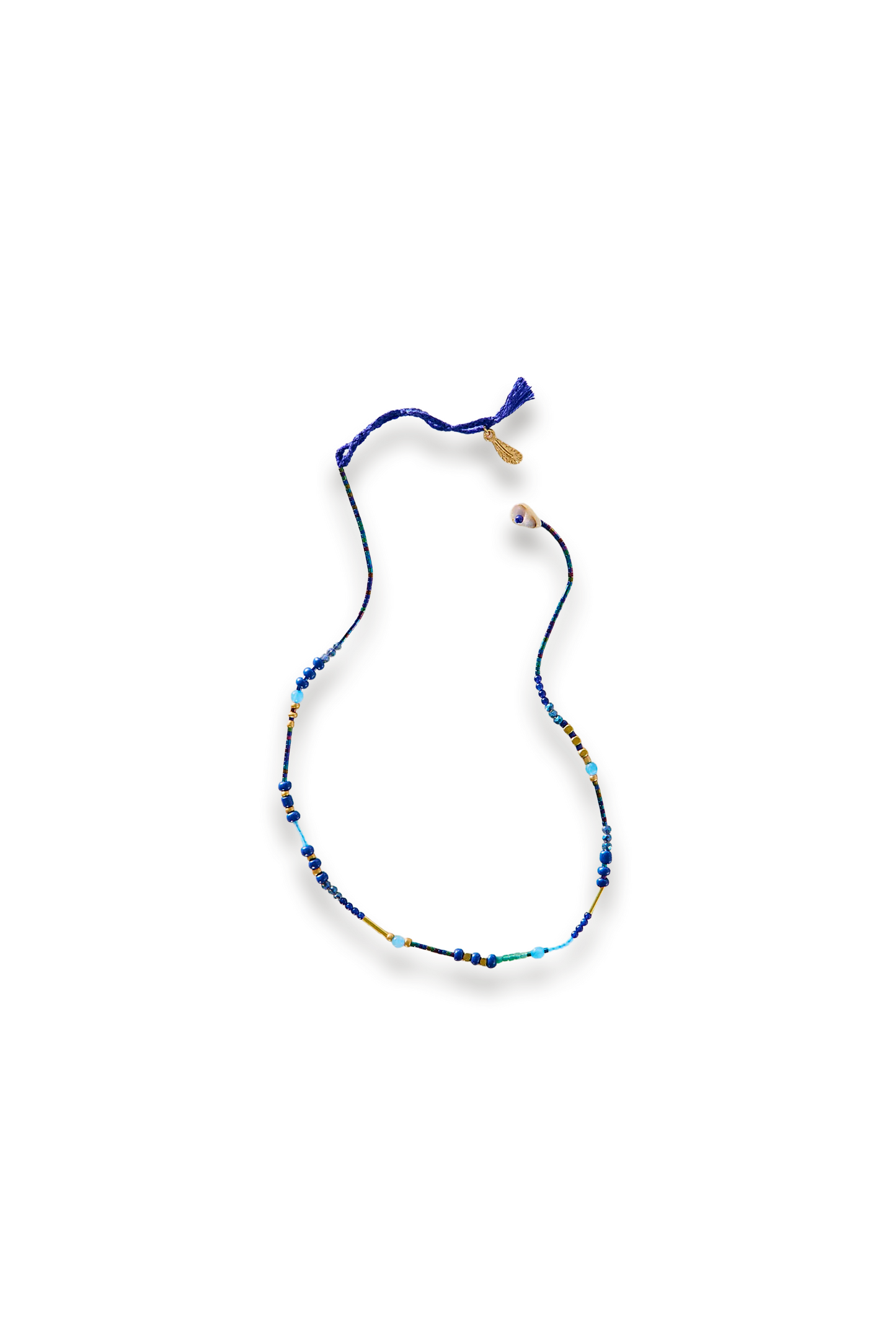 Muse Semi-Precious Short Beaded Layering Necklace