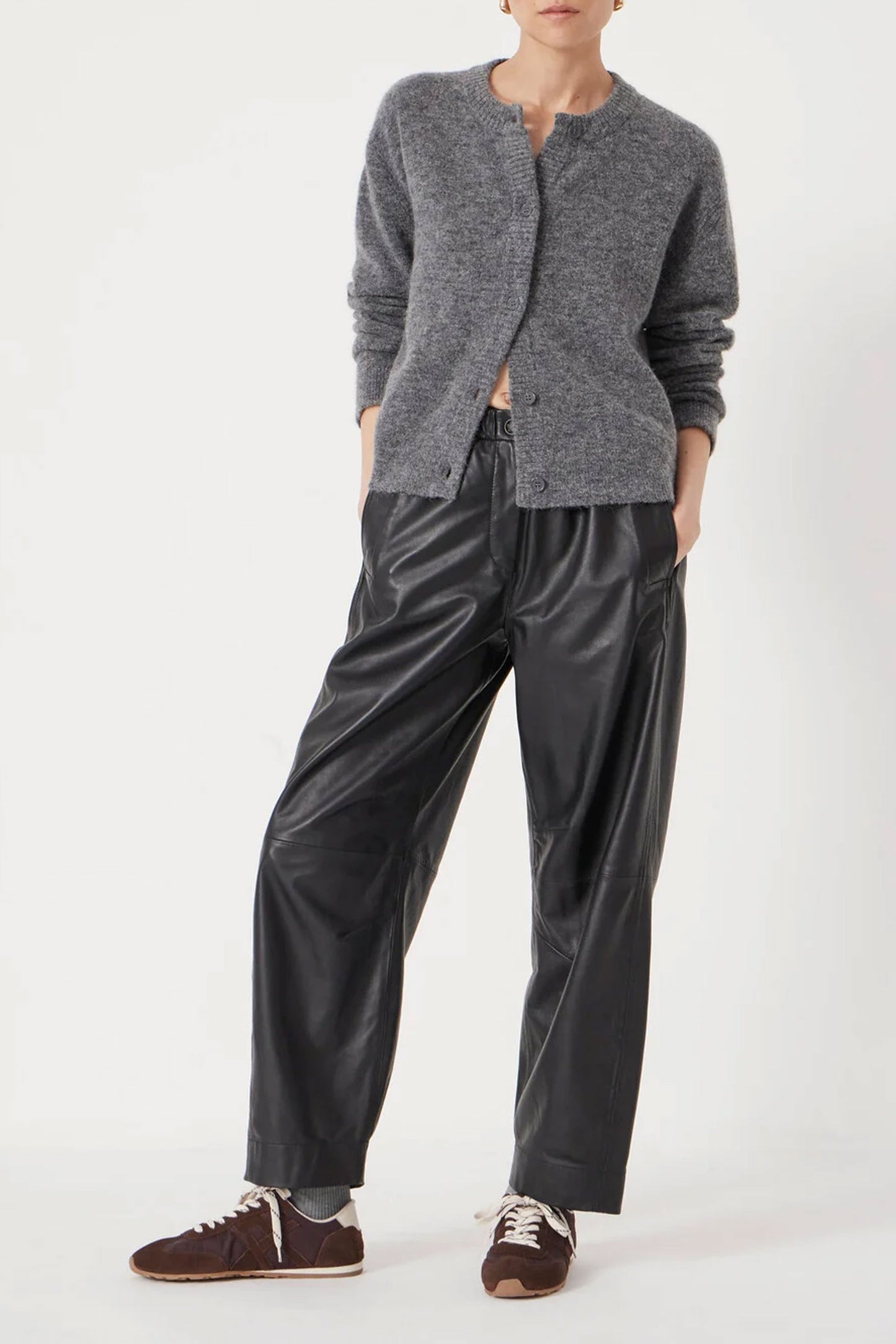 Crew Neck Boxy Cardigan