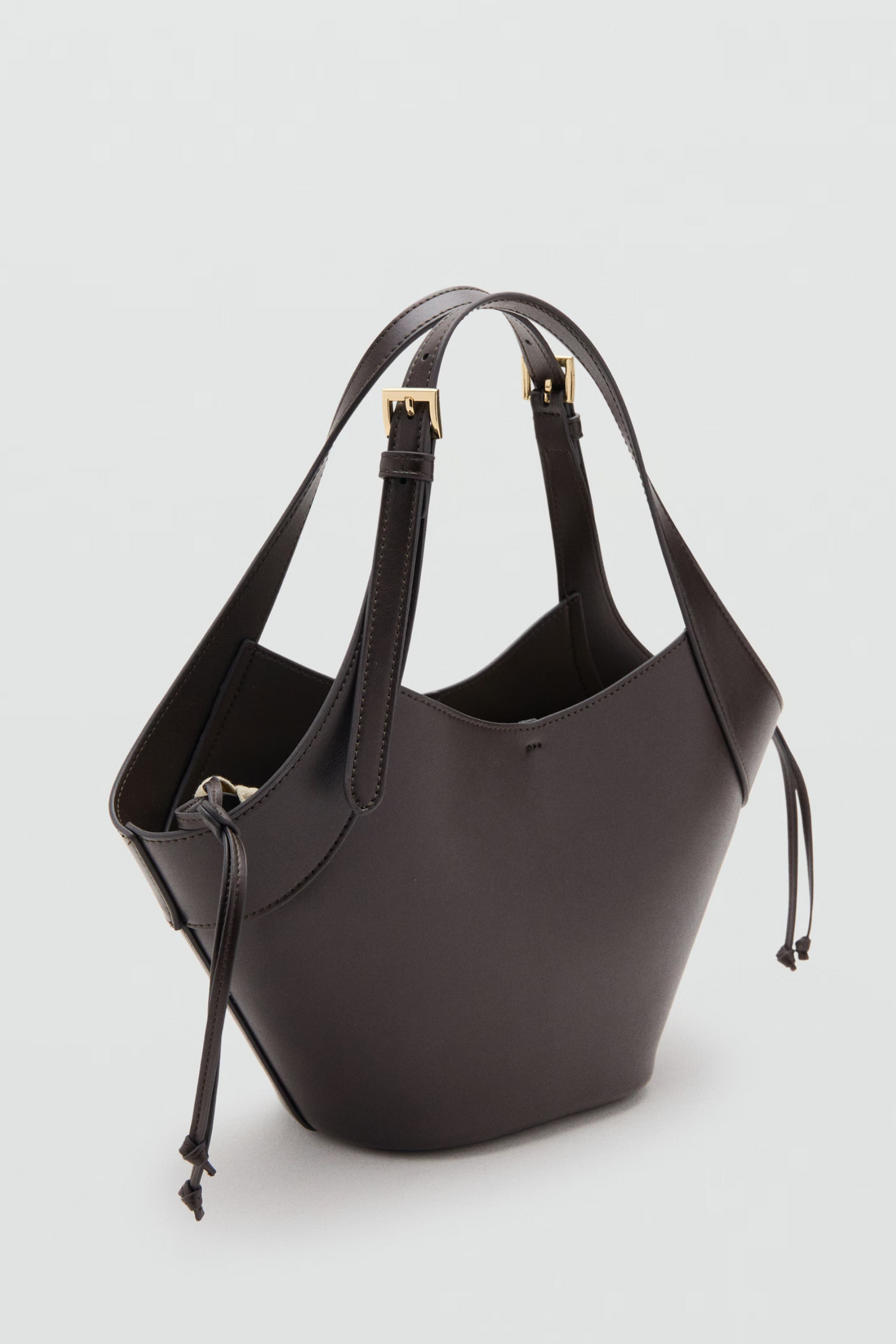 Double-handle Handbag with Buckles
