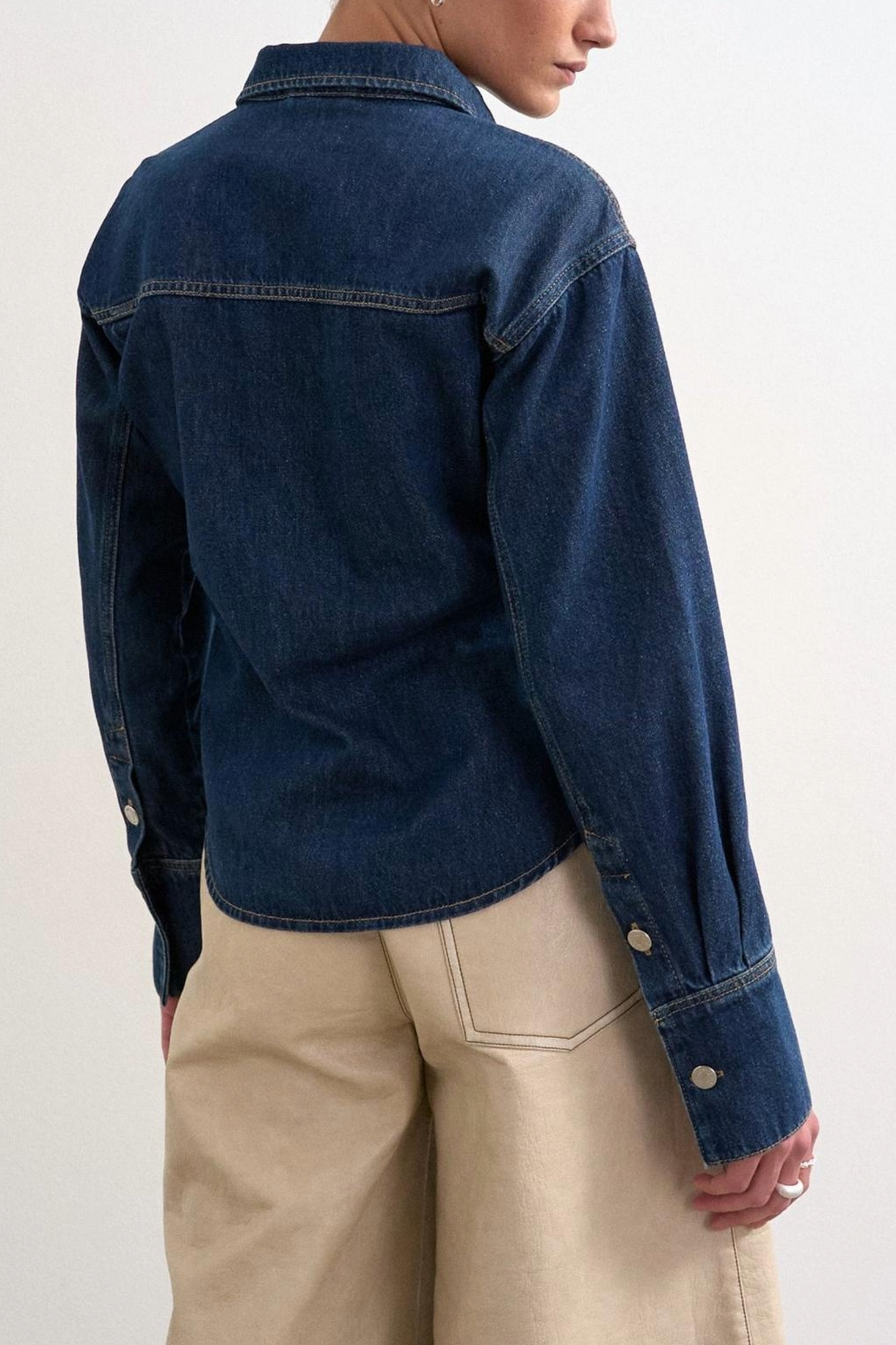 Long-sleeve Denim Shirt