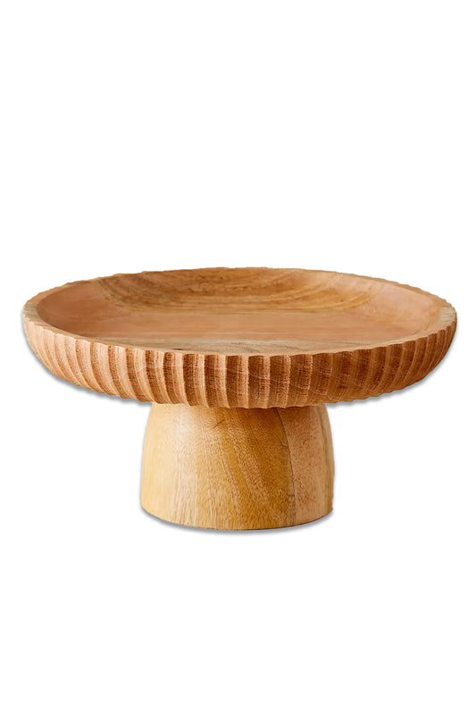 Small Gavivi Mango Wood Cake Stand