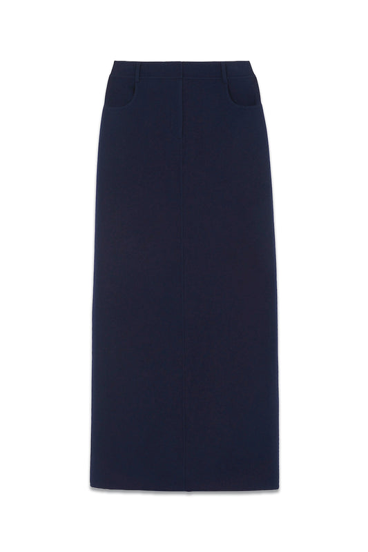 Malvo Long Wool Pencil Skirt