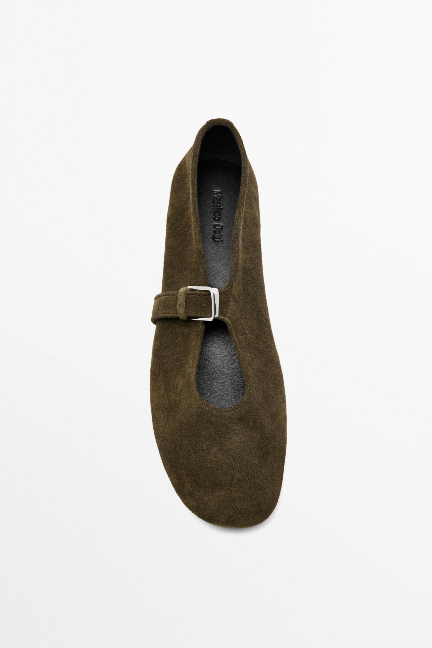 Split Leather Ballet Flats