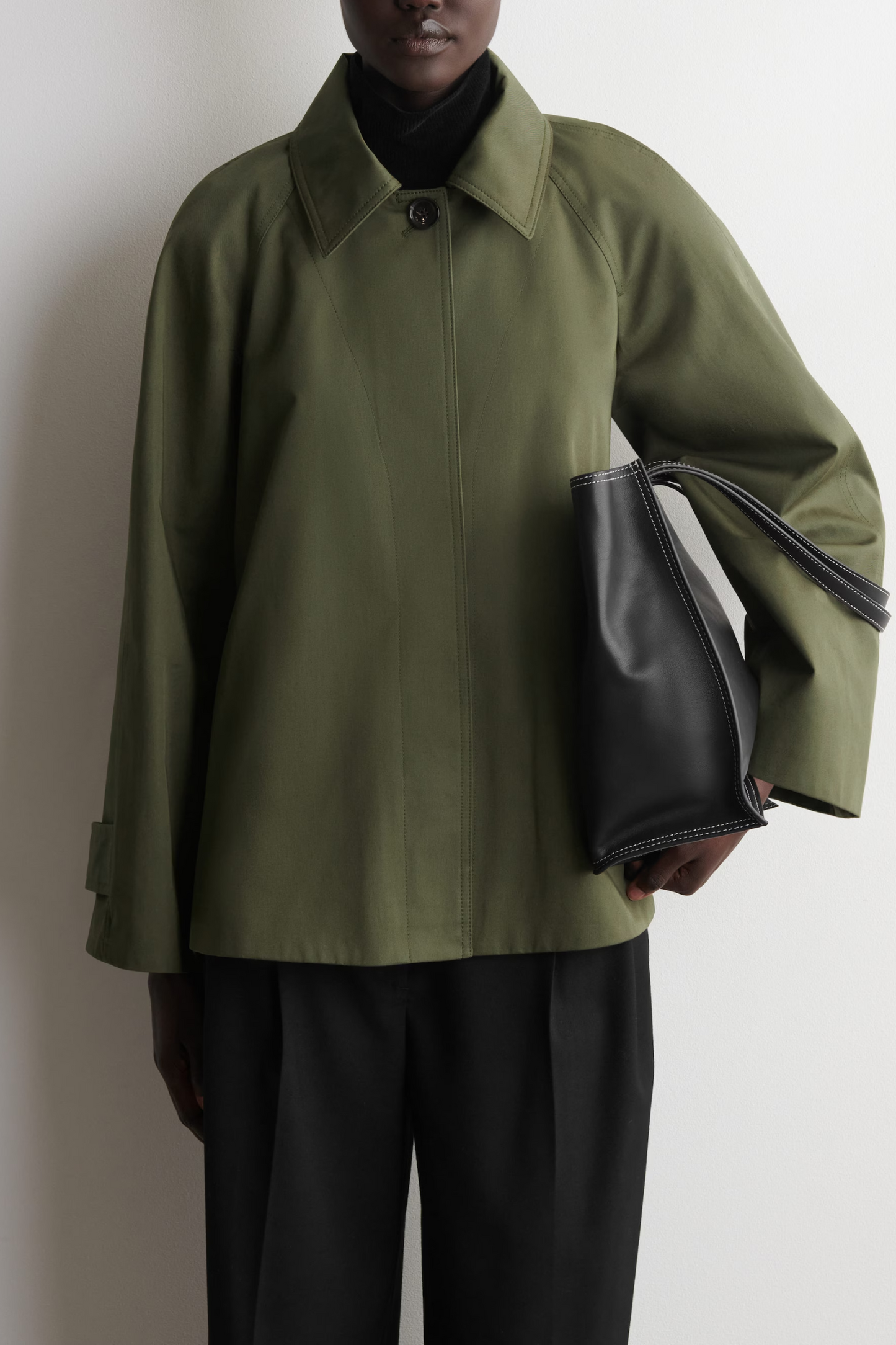 A-line Cotton-twill Jacket