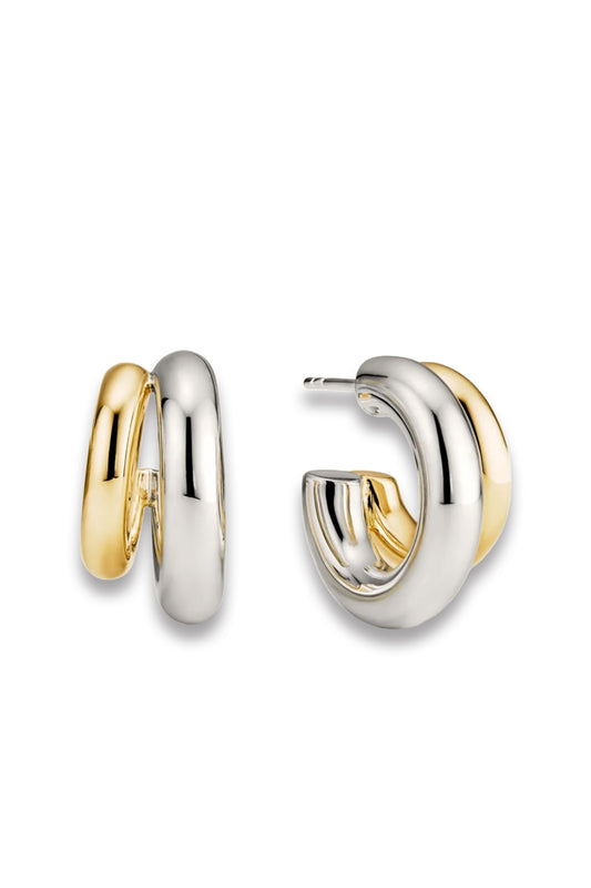 Gemini Double Hoops