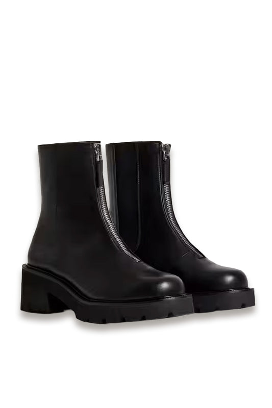 Zip Front Boot Soft Leather