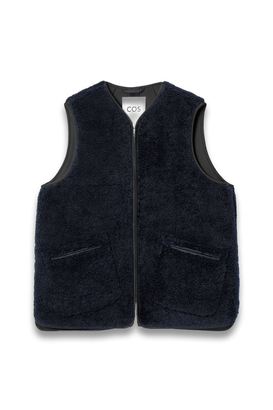 Oversized Faux Shearling Gilet